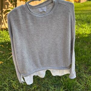 Mango Gray Layered Kids Sweater
